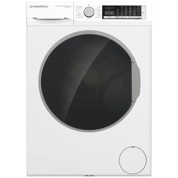 Стиральная машина с инвертором и паром MAUNFELD MFWM128300 ST INVERTER SLIM Белый