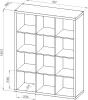 S00043 Фора 12 стеллаж 112х146х38, белый