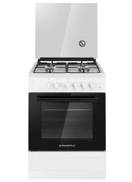 Газовая плита с электрической духовкой MAUNFELD MGC60EEW03 Белый Газовая плита с электрической духовкой MAUNFELD MGC60EEW03 Белый