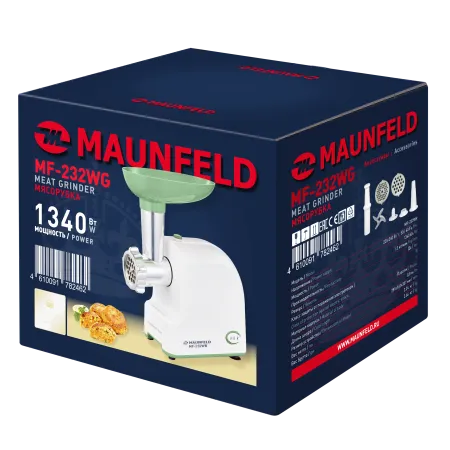 Мясорубка MAUNFELD MF-232WG Зеленый