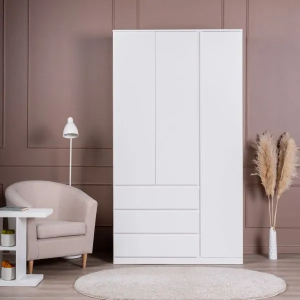 S01200 Варма Стор 123 шкаф распашной 222х123х57, белый