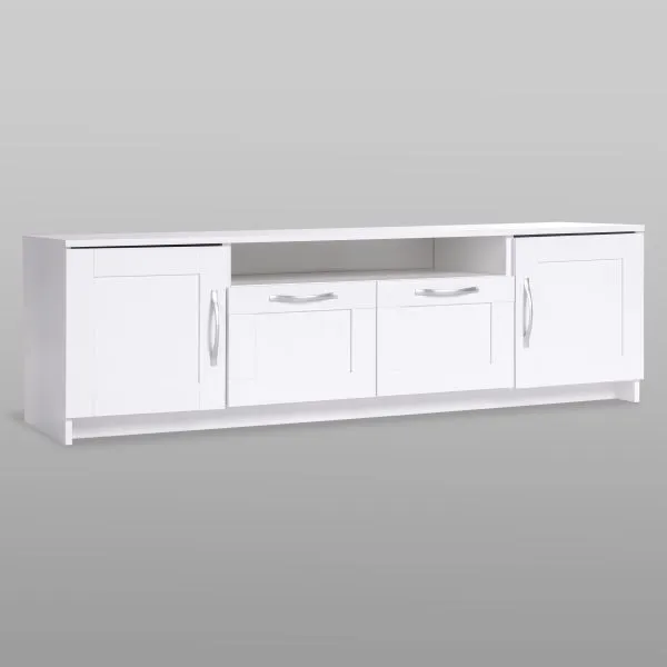 2.02.03.330.1 СИРИУС тумба 2 двери и 2 ящика 156х47 белая RU 2.02.03.330.1 СИРИУС тумба 2 двери и 2 ящика 156х47 белая RU