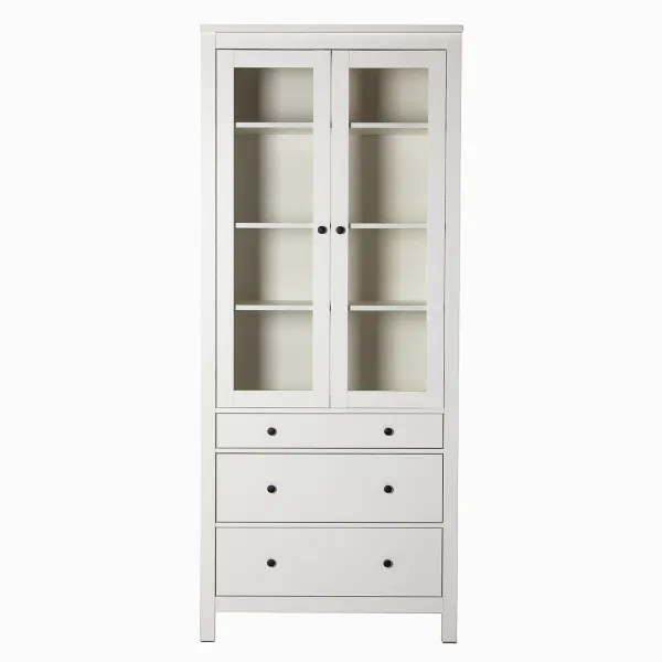 2.08.07.130.1 САГА шкаф с витриной 90 белый RU 2.08.07.130.1 САГА шкаф с витриной 90 белый RU