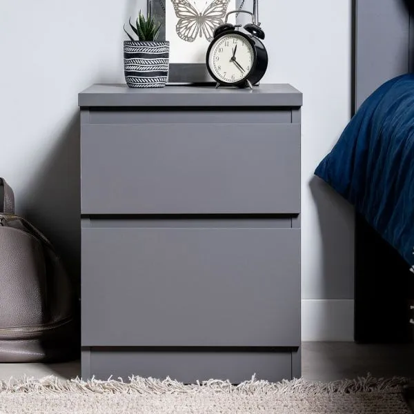 2.03.03.050.4 КАСТОР тумба 2 ящика RU серый 2.03.03.050.4 КАСТОР тумба 2 ящика RU серый
