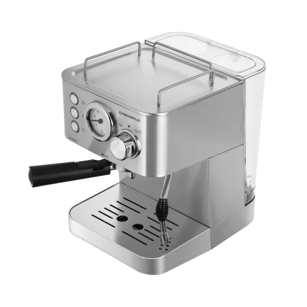 Кофемашина рожкового типа MAUNFELD MF-721S PRO Нержавеющая сталь Кофемашина рожкового типа MAUNFELD MF-721S PRO Нержавеющая сталь