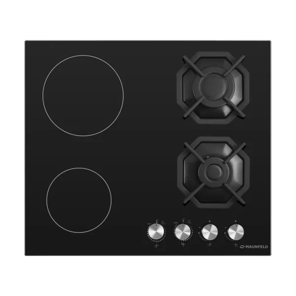 Комбинированная варочная панель MAUNFELD EEHG.642VC.2CB/KG Черный Комбинированная варочная панель MAUNFELD EEHG.642VC.2CB/KG Черный