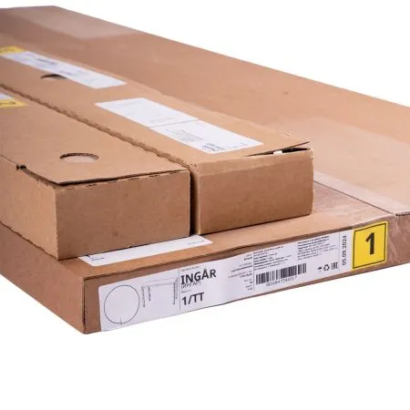 S00449 Ингар 1/ТТ стол письменный 120x75x55, белый