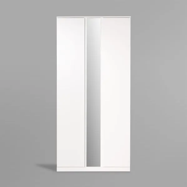 S01194 Варма Стор 105 шкаф распашной с зеркалом 222х105х57, белый S01194 Варма Стор 105 шкаф распашной с зеркалом 222х105х57, белый