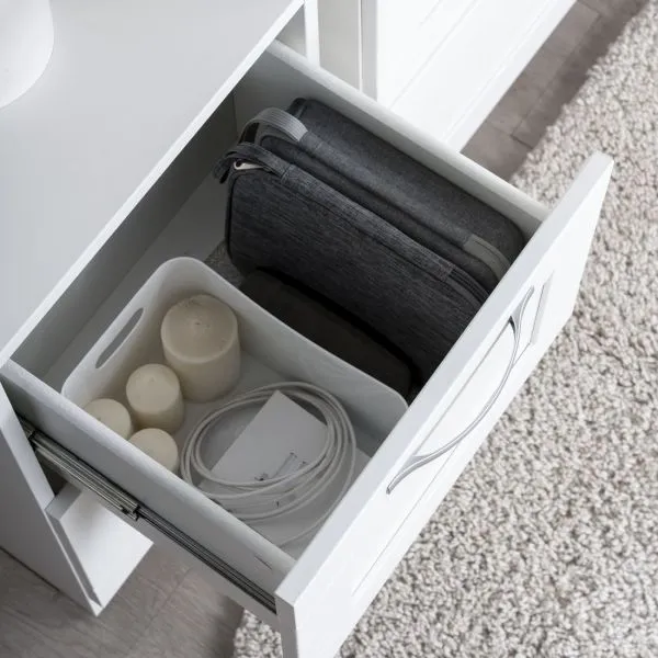 2.02.07.140.1 СИРИУС стеллаж 2 ящика 39х190 белый RU