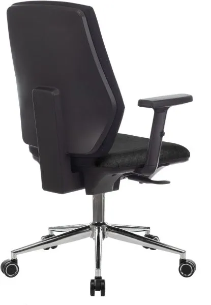 Кресло Бюрократ CH-545SL черный 38-418 крестов. металл хром