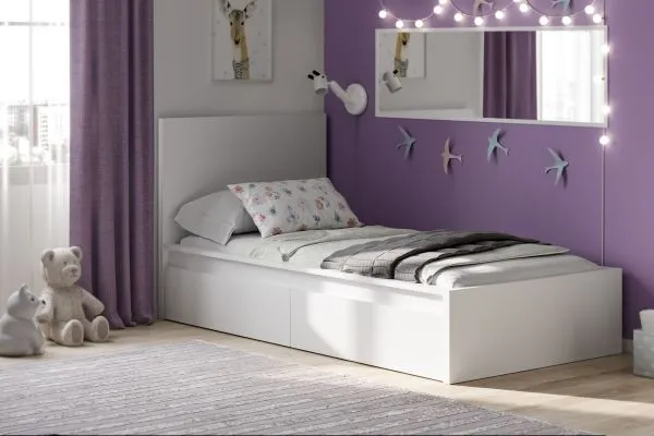 S01033 Варма Сэнг 90 кровать, 106х208х100/38, белый