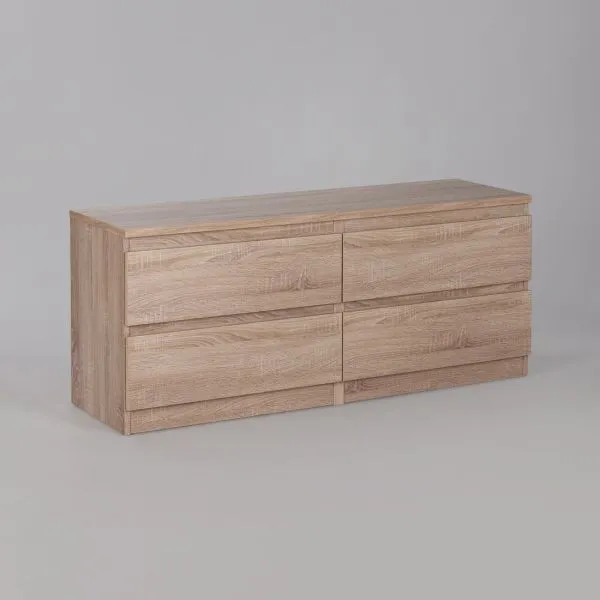 2.03.03.100.3 КАСТОР тумба 4 ящика RU сонома 2.03.03.100.3 КАСТОР тумба 4 ящика RU сонома