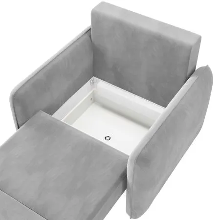 ПОРТЛЕНД Кресло светло-серое