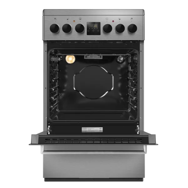 Электрическая стеклокерамическая плита MAUNFELD MEC55C08D Нержавеющая сталь