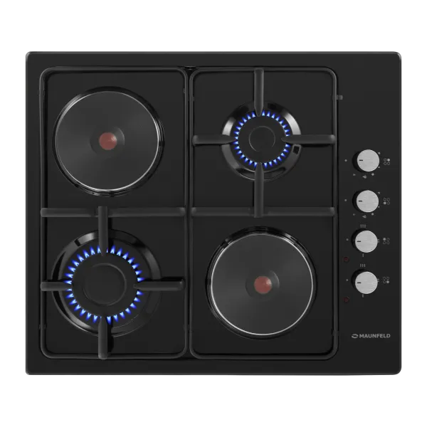 Комбинированная варочная панель MAUNFELD EEHE.64.5EB\KG Черный Комбинированная варочная панель MAUNFELD EEHE.64.5EB\KG Черный