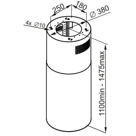 Кухонная вытяжка MAUNFELD Lee Push 39 Черный