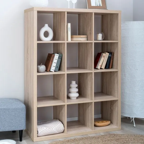 S00661 Фора 12 стеллаж 112х146х38, дуб беленый