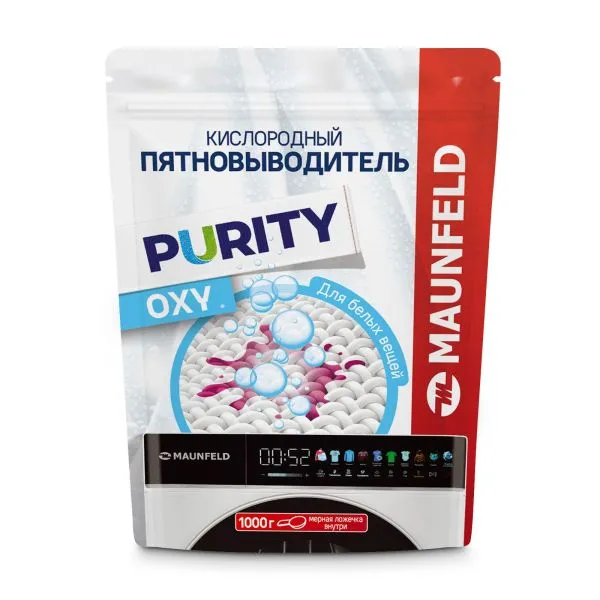 Кислородный пятновыводитель для белых вещей OXY MAUNFELD Purity MSW1000G Кислородный пятновыводитель для белых вещей OXY MAUNFELD Purity MSW1000G
