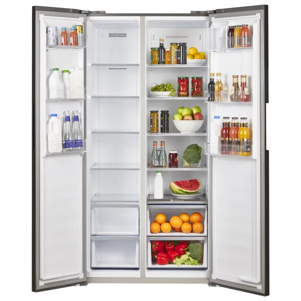 Холодильник с инвертором MAUNFELD MFF191NF Черная нержавеющая сталь