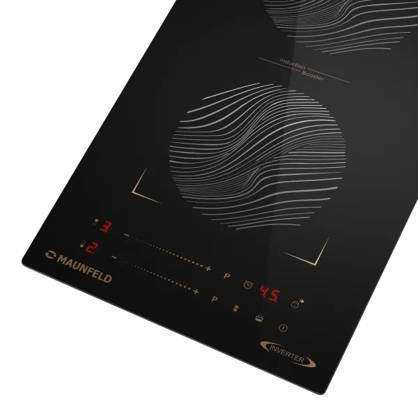Индукционная варочная панель с объединением зон Bridge Induction MAUNFELD CVI292S2BF Черный