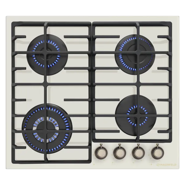 Газовая варочная панель MAUNFELD EGHG.64.63CR/G Бежевый Газовая варочная панель MAUNFELD EGHG.64.63CR/G Бежевый