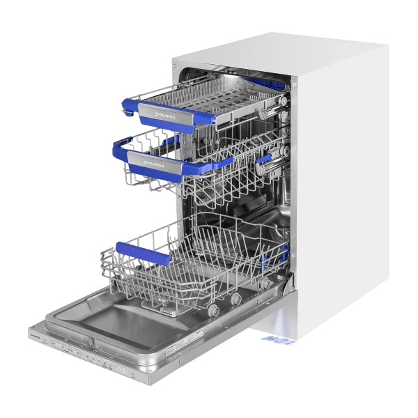 Посудомоечная машина MAUNFELD MLP45330T Smart Beam Inverter Wi-Fi с автооткрыванием и проекцией таймера на пол Нержавеющая сталь Посудомоечная машина MAUNFELD MLP45330T Smart Beam Inverter Wi-Fi с автооткрыванием и проекцией таймера на пол Нержавеющая сталь