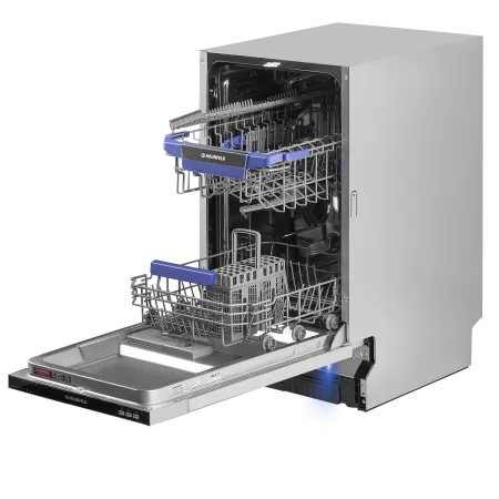 Посудомоечная машина c лучом на полу MAUNFELD MLP-08I Light Beam Нержавеющая сталь