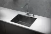 KS-6045U, СТАЛЬ САТИН, стальная кухонная мойка KITCHEN SPACE