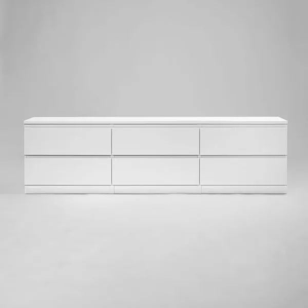 2.03.03.110.1 КАСТОР тумба 6 ящиков RU белая 2.03.03.110.1 КАСТОР тумба 6 ящиков RU белая