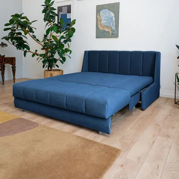 ВЕНЕЦИЯ Складная кровать темно-синяя, 145