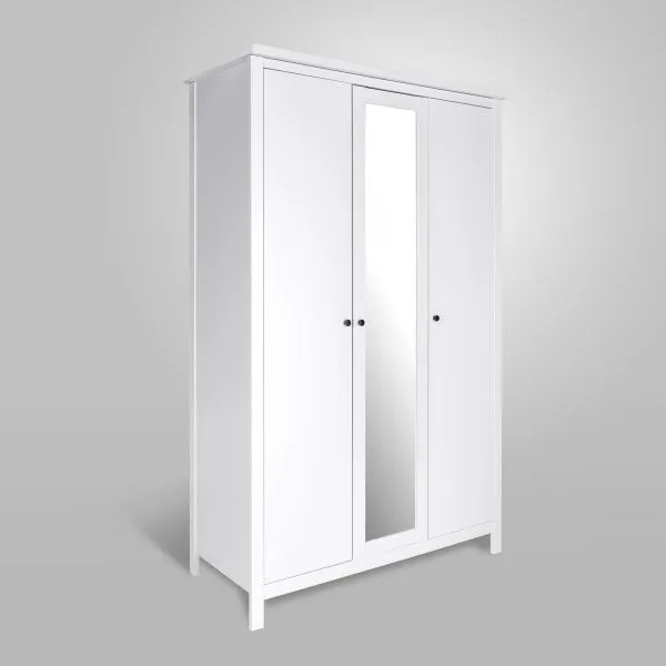 2.08.01.040.1 САГА шкаф 3 двери с зеркалом белый 2.08.01.040.1 САГА шкаф 3 двери с зеркалом белый