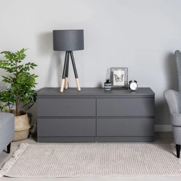 2.03.03.100.4 КАСТОР тумба 4 ящика RU серый