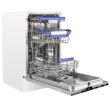 Посудомоечная машина с авто-открываниемMAUNFELD MLP45230 Light Beam Inverter Wi-Fi Нержавеющая сталь