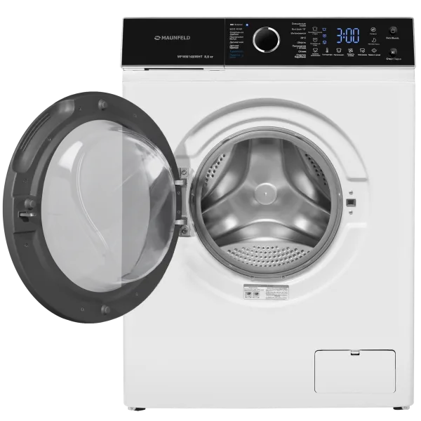 Стиральная машина c инвертором и паром MAUNFELD MFWM148IWHT Нержавеющая сталь