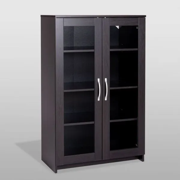 Тумба СИРИУС с двумя стеклянными дверьми, цвет Дуб Венге Тумба СИРИУС с двумя стеклянными дверьми, цвет Дуб Венге