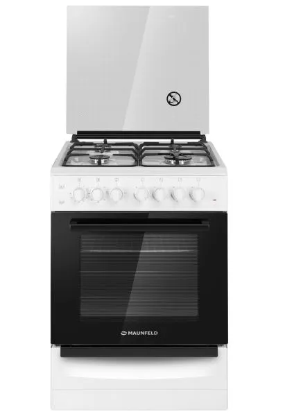 Газовая плита с электрической духовкой MAUNFELD MGC60ECW04 Белый Газовая плита с электрической духовкой MAUNFELD MGC60ECW04 Белый