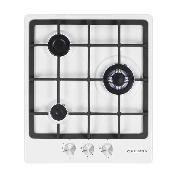 Газовая варочная панель MAUNFELD EGHE.43.33C Белый Газовая варочная панель MAUNFELD EGHE.43.33C Белый
