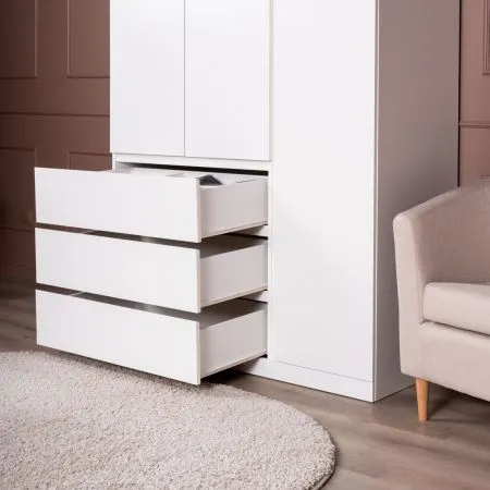 S01200 Варма Стор 123 шкаф распашной 222х123х57, белый