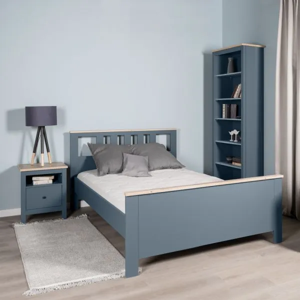 2.08.04.060.16 САГА кровать двойная 140х200 темно-бирюзовая/ясень 2.08.04.060.16 САГА кровать двойная 140х200 темно-бирюзовая/ясень