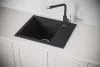 6002, ЧЁРНЫЙ, кухонная мойка, кварц