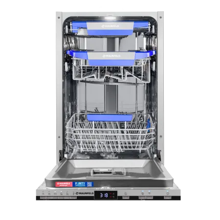 Посудомоечная машина с авто-открываниемMAUNFELD MLP45230 Light Beam Inverter Wi-Fi Нержавеющая сталь