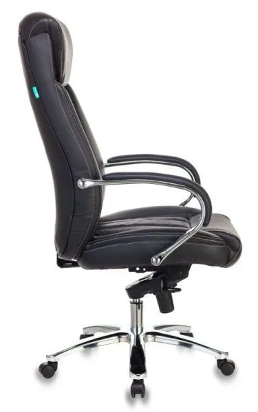 Кресло руководителя Бюрократ T-9922SL черный кожа крестов. металл хром Кресло руководителя Бюрократ T-9922SL черный кожа крестов. металл хром