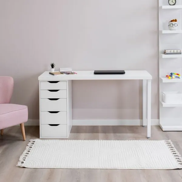 S00456 Ингар 2/5Т стол письменный 140x75x55, белый