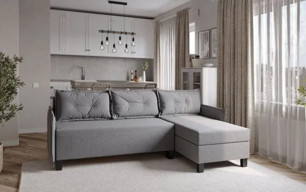 Диван-кровать угловой Киркас Malmo 90 (grey)