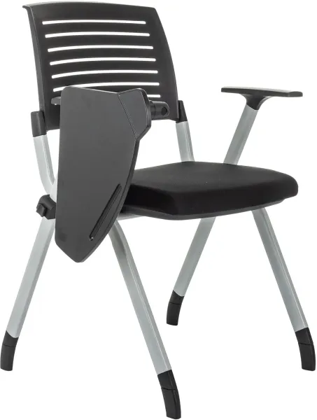 Стул Бюрократ X-Click-PP черный со столиком на ножках металл серый