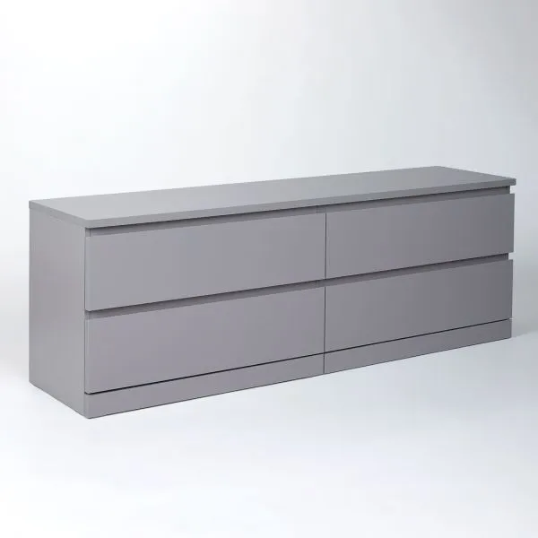 S01071 Варма 4Д комод 160х54х40, серый