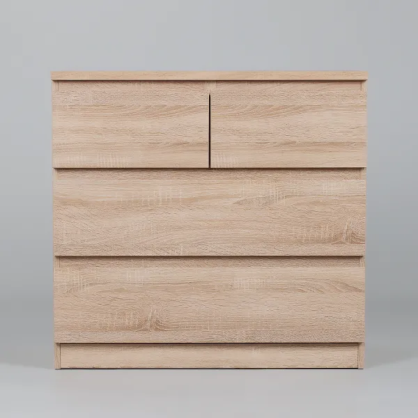 2.05.02.050.3 МАЛЬТА комод 2+2 ящика 80х76 сонома RU 2.05.02.050.3 МАЛЬТА комод 2+2 ящика 80х76 сонома RU