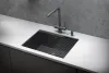KS-6045U, ГРАФИТ МАТОВЫЙ, стальная кухонная мойка KITCHEN SPACE