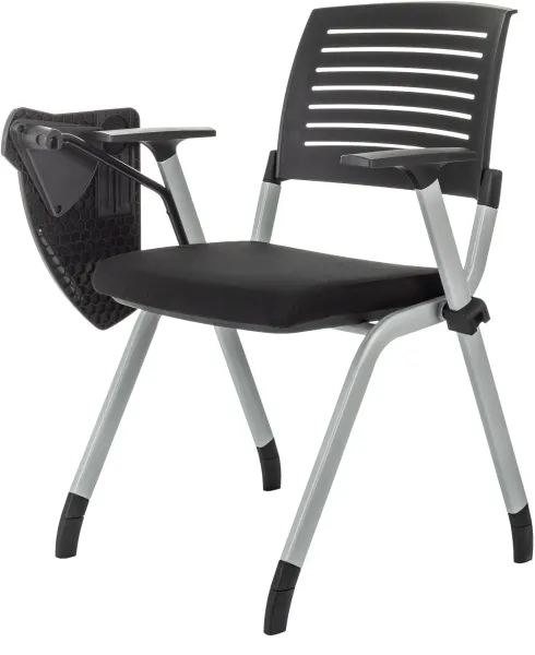 Стул Бюрократ X-Click-PP черный со столиком на ножках металл серый