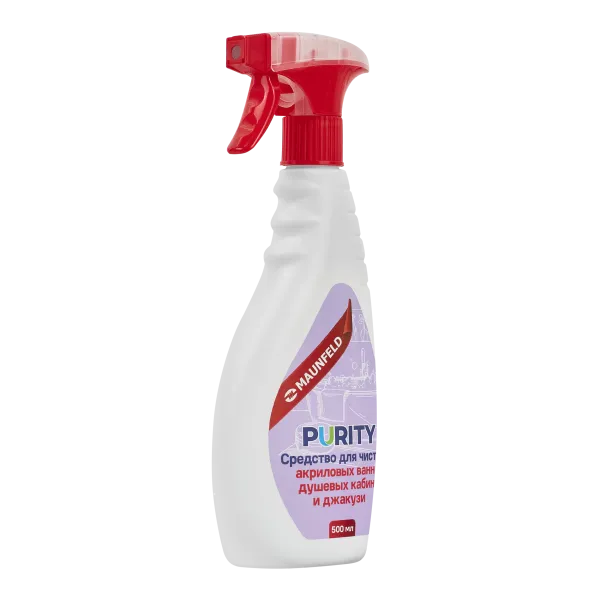 Средство для чистки акриловых ванн, душевых кабин и джакузи Maunfeld Purity 500мл MAC500SD Средство для чистки акриловых ванн, душевых кабин и джакузи Maunfeld Purity 500мл MAC500SD